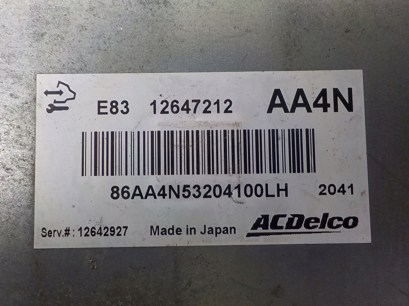 OPEL Computer Bedienteil 12647212 AA4N