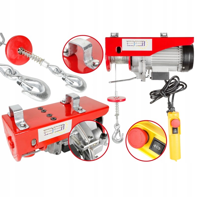 

Wyciągarka Elektryczna Wciągarka 300kg 1600W