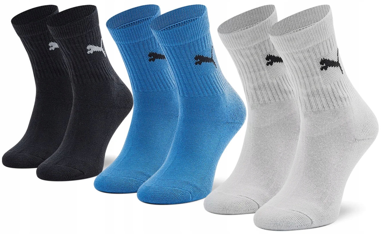 

3 Pary Puma Stopki Multi 3 Pack Skarpetki R.35-38