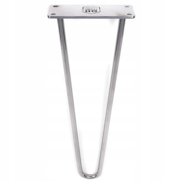 

Srebro Noga metalowa do stołu Loftowa Hairpin 40cm