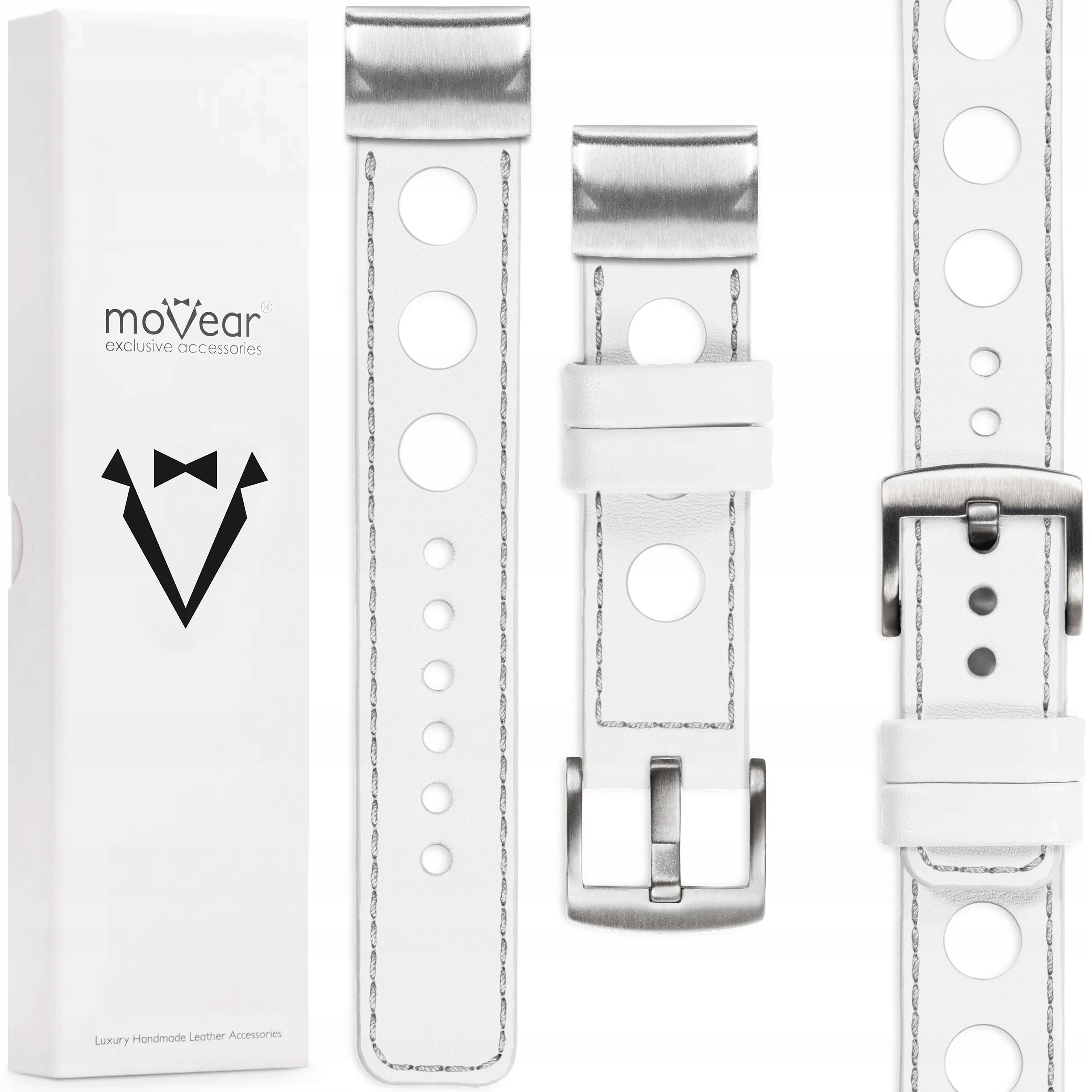 Pásek pro Garmin QuickFit 22 mm Fenix 8 7 6 5 kožený Epix ručně vyrobený Movear