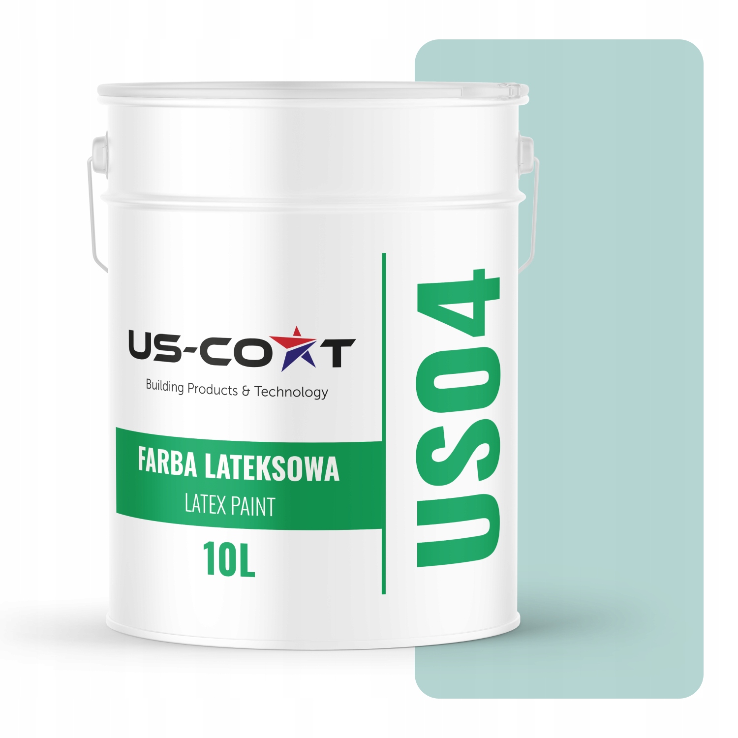 Latexová Farba Mätová Svetlá H1561 10L Hlboká Matná Na Stropné Steny