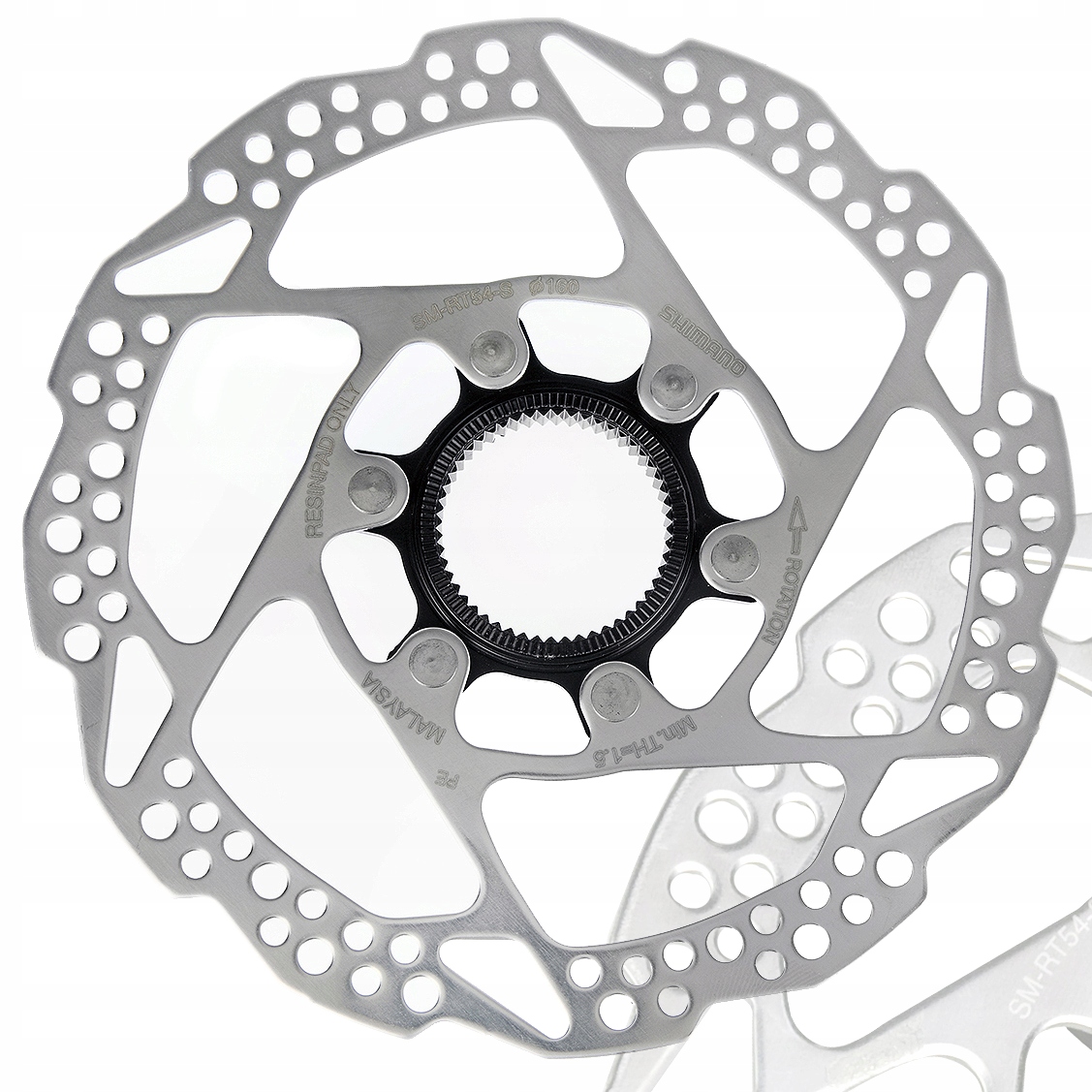 Tarcza Hamulca Shimano SM-RT54 160 mm centerlock z pierścieniem Stan opakowania zastępcze