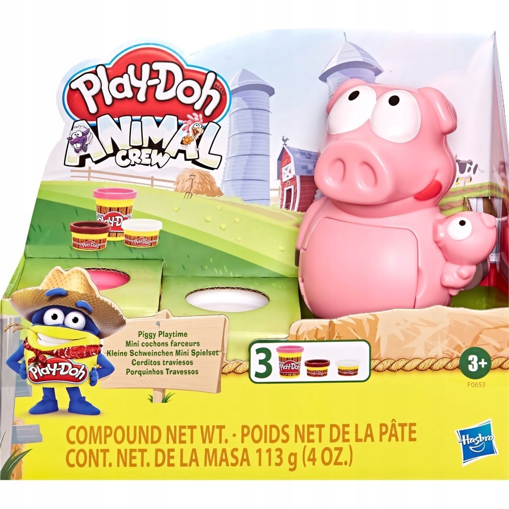 

Play-doh Ciastolina Świnka Prosiak Zestaw 3 Tubki