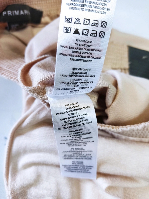 Primark nowa spódnica długa dzianinowa beżowa 40 Wzór dominujący bez wzoru