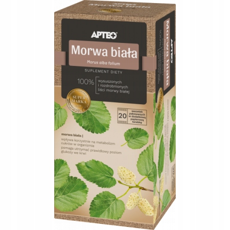 Morwa Biała Apteo Herbatka 20 Saszetek