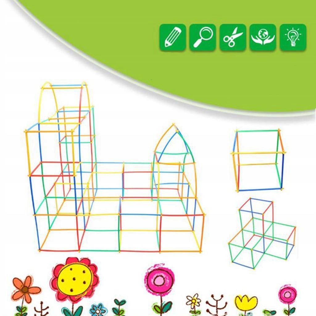 Dolity Straw Constructor Stem Fort Building Rodzaj brak informacji