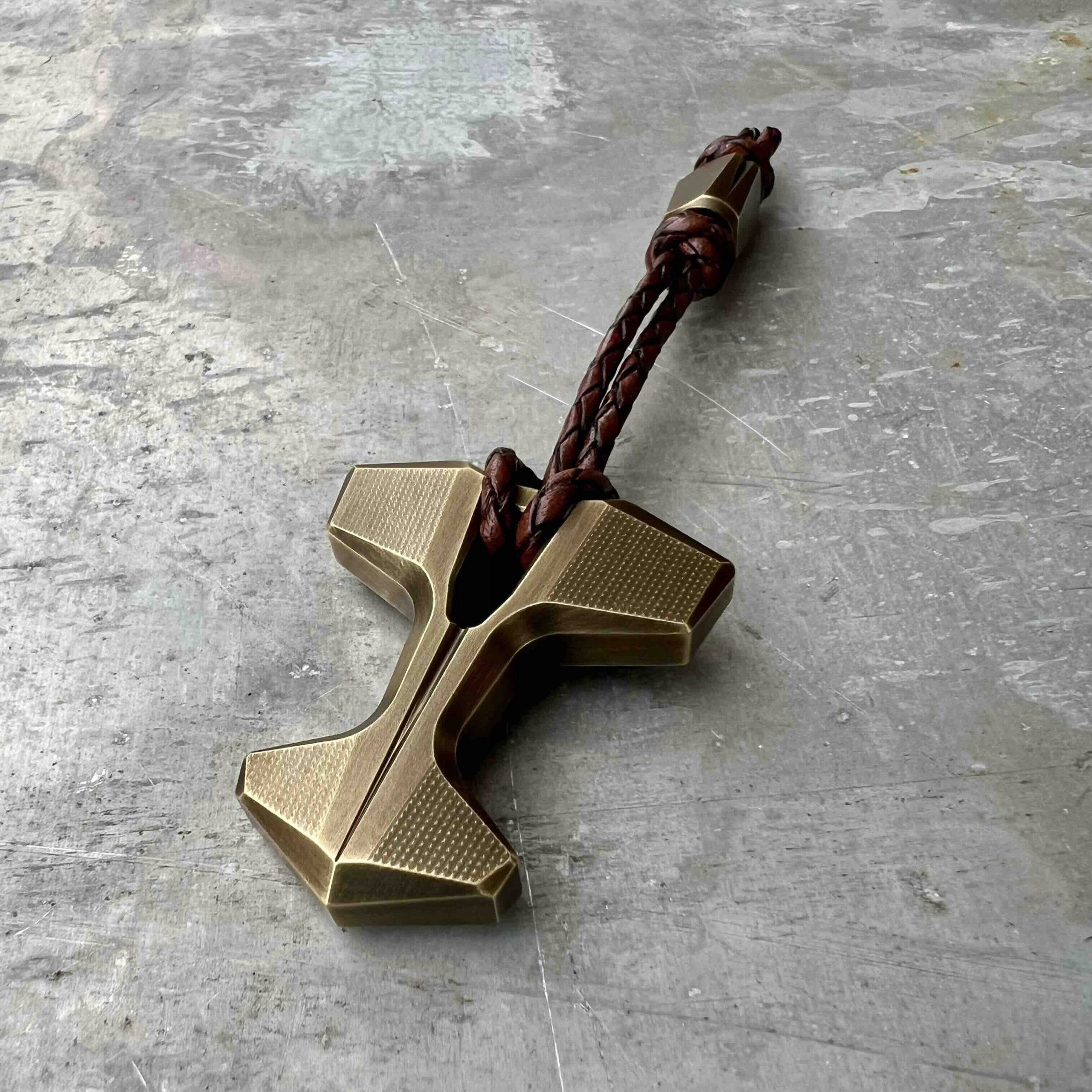Propagačná sada Ostap Hel Knives Mjolnir III Antique Brass s korálikom