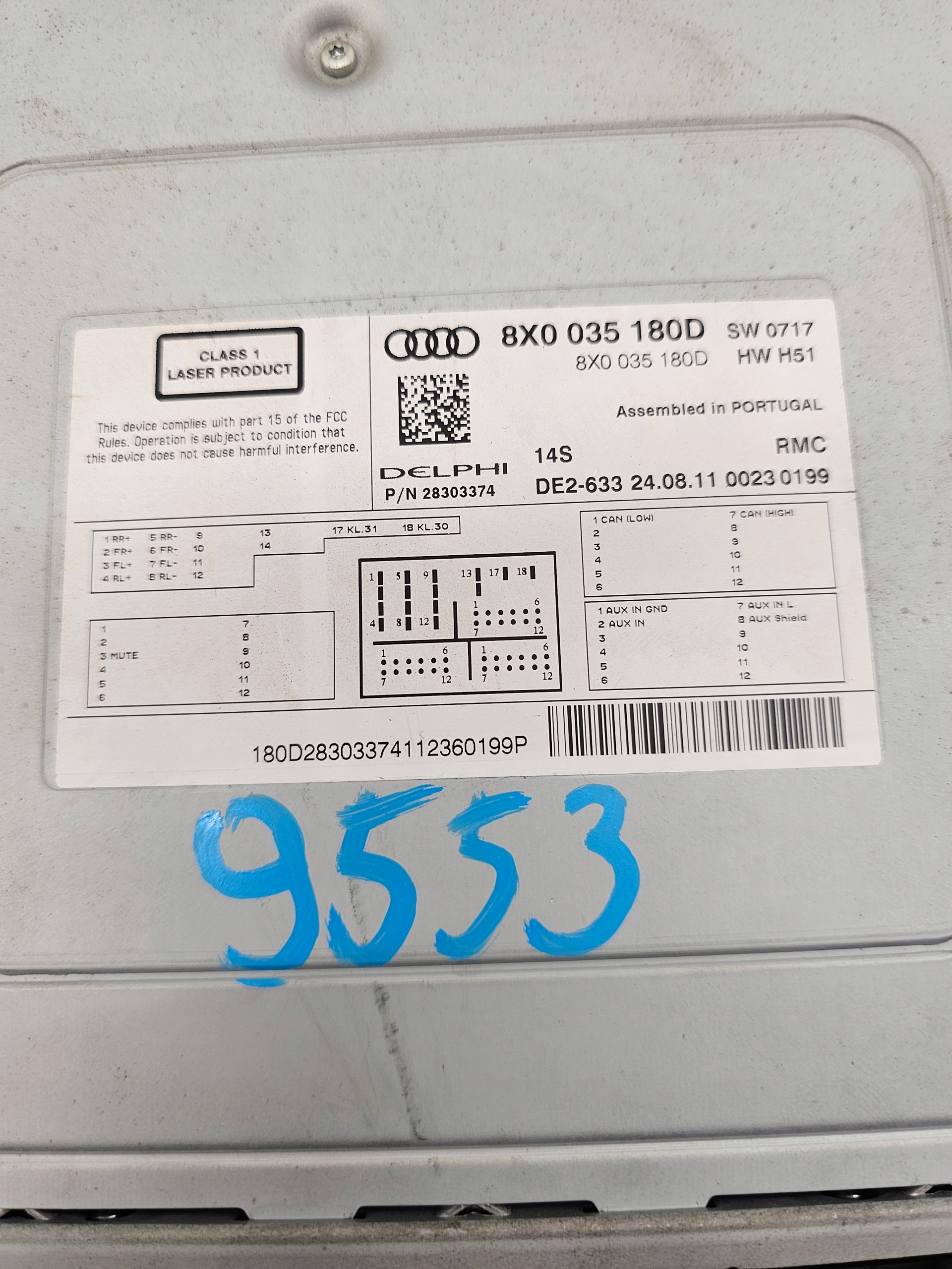 AUDI A1 8X 10-14r RADIO Navigation 8X0035180D