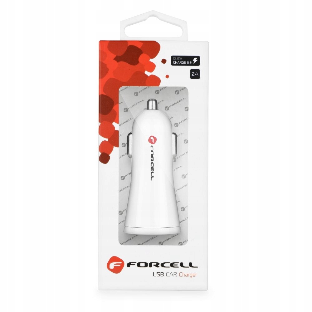 

Ładowarka samochodowa Forcell ze złączem Usb 2,4A