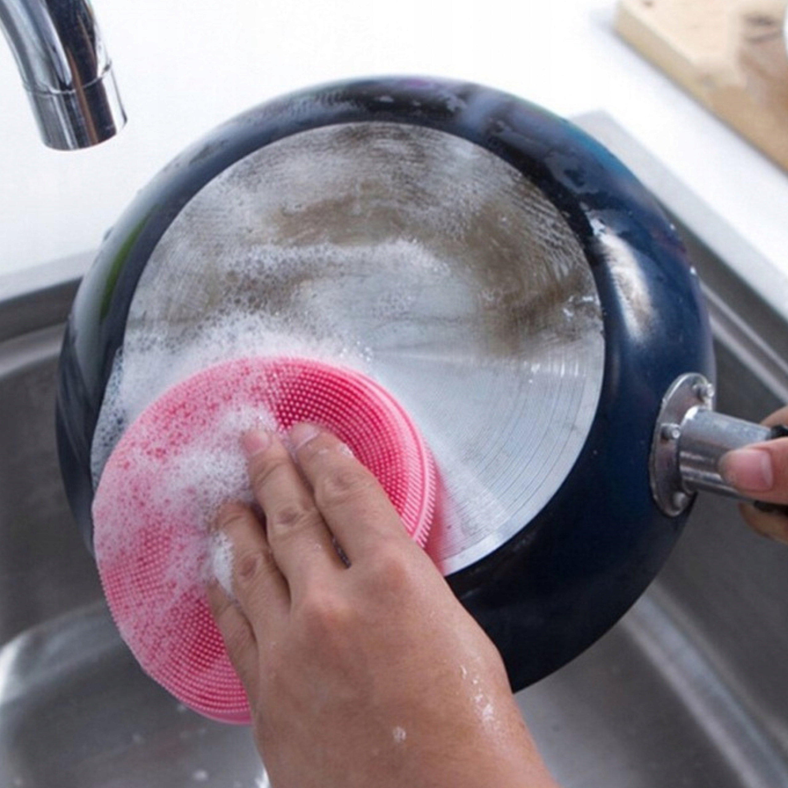 GĄBKA ZMYWAK MYJKA SILIKONOWA PŁATEK DO MYCIA NACZYŃ EAN (GTIN) 5902634623196