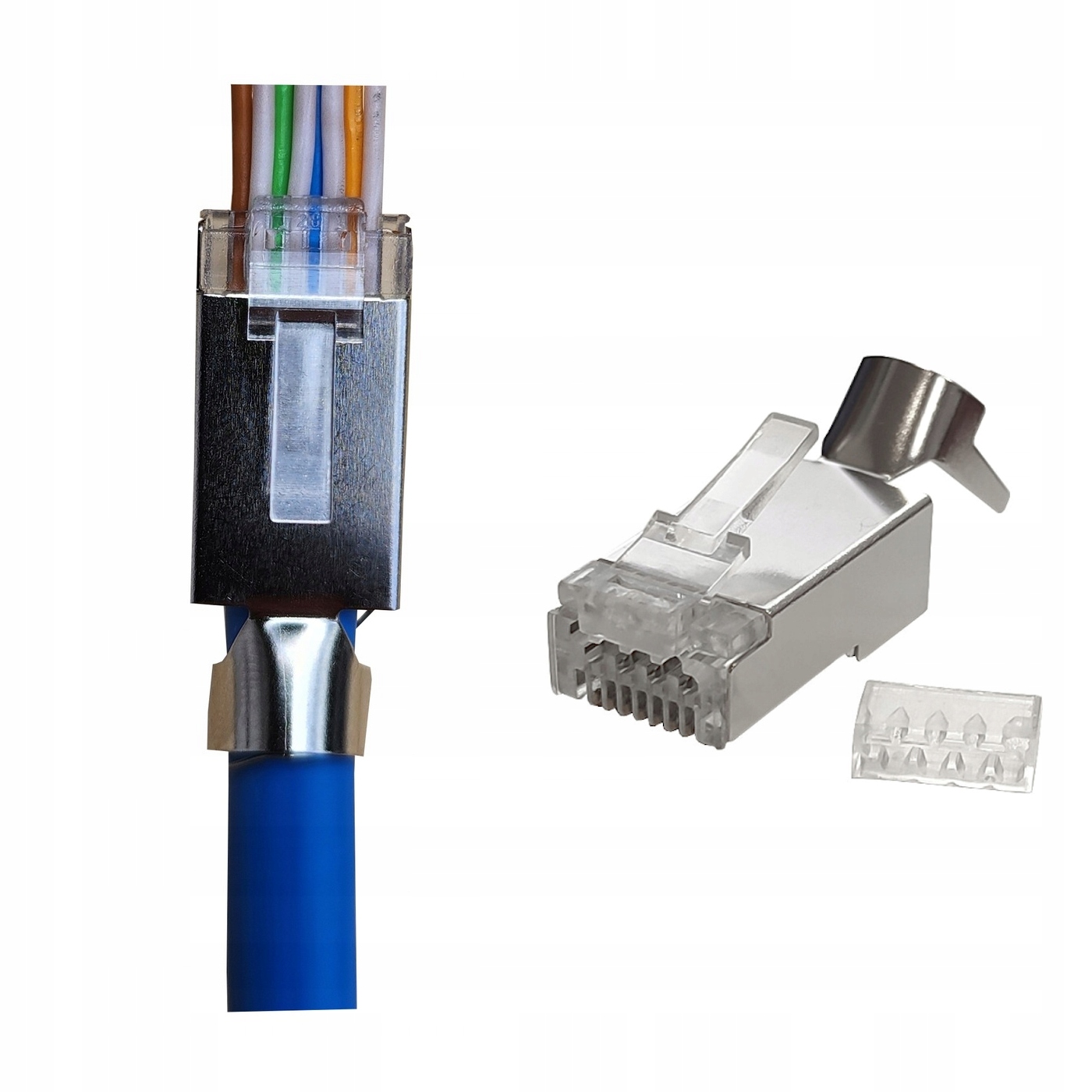 Wtyk RJ45 przelotowy Ez kat.6A Stp 10szt