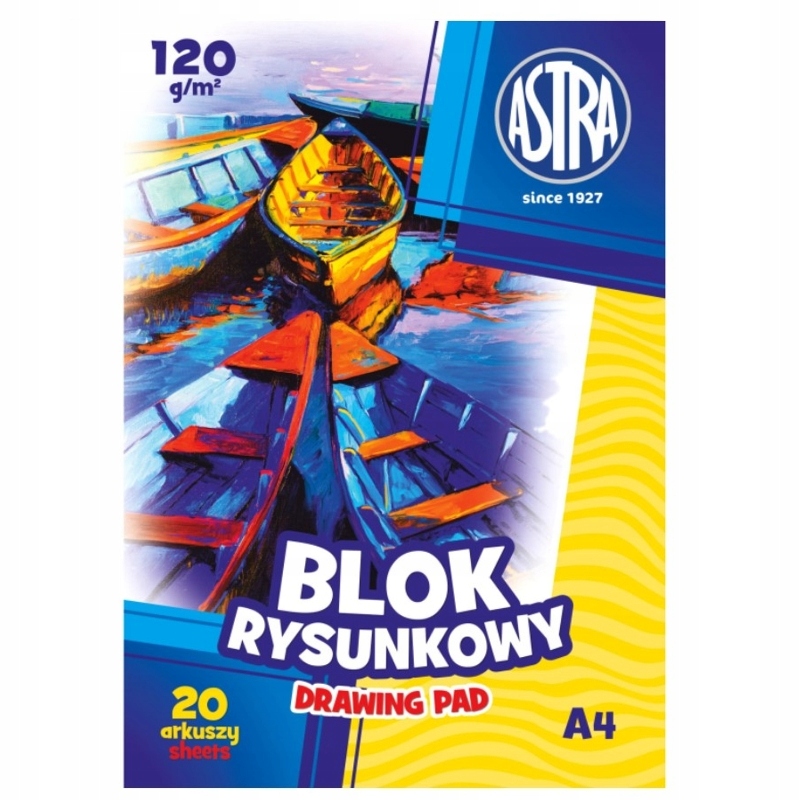 

Blok Rysunkowy A4 120g Astra Biały 106111001 20x