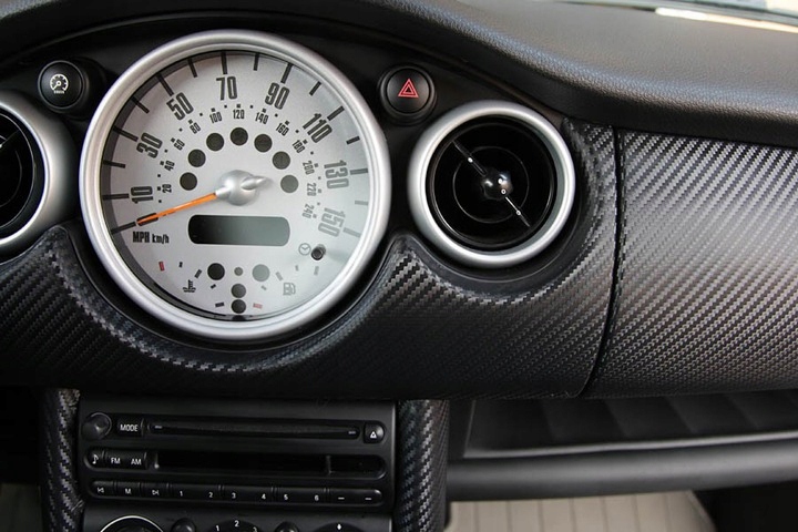 FOLIA CARBON BORDOWA OKLEINA 3D 127cm ROLKA 30m Kolor inny