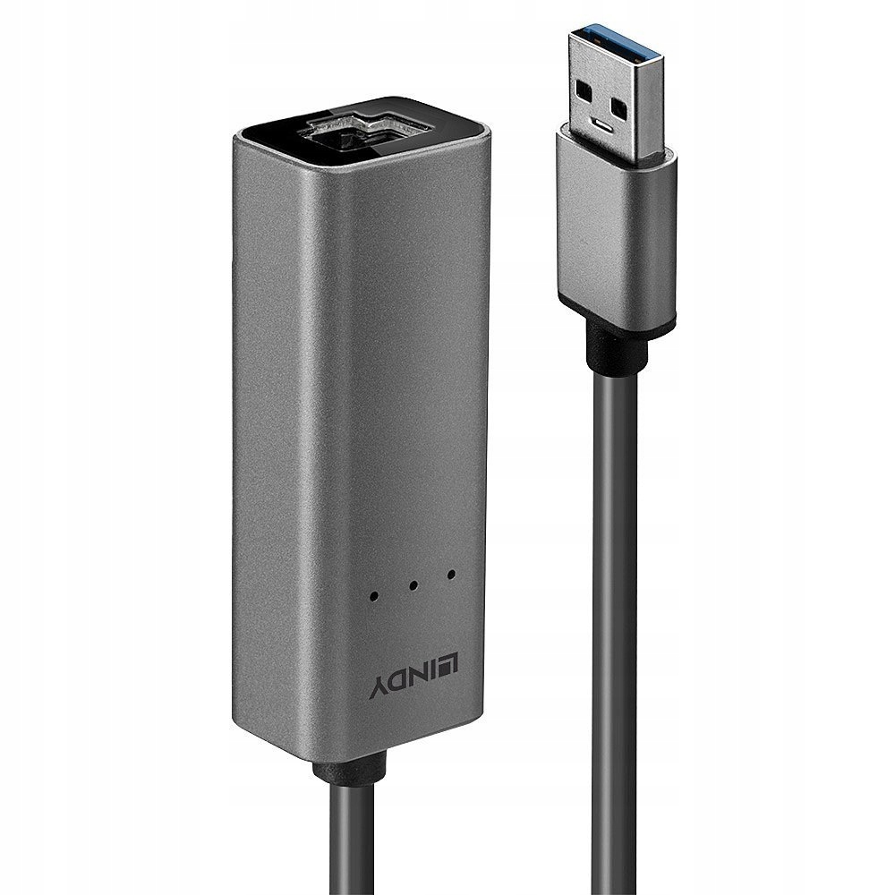 Lindy 43313 měnič pohlaví kabelů Usb-a RJ-45 stříbrný