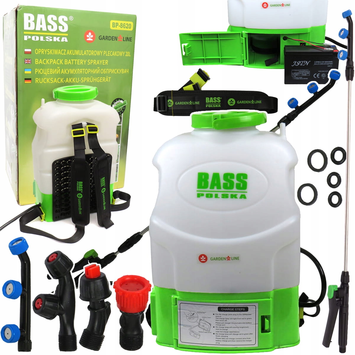 Opryskiwacz Akumulatorowy Plecakowy Ciśnieniowy 20L 12V