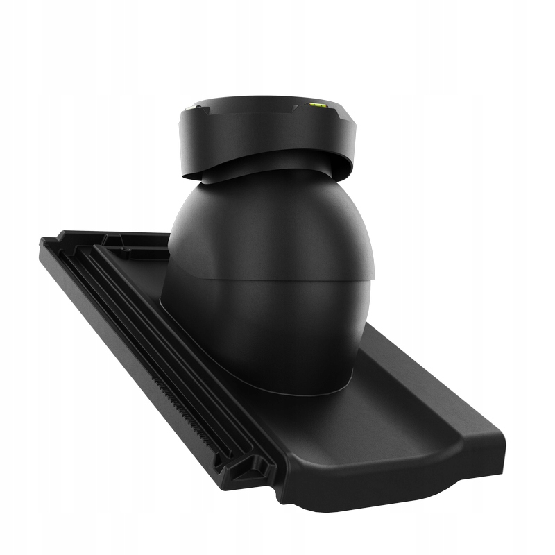 Kanalizační krbový ventilátor fi110 Creaton Koda Antracit/černý
