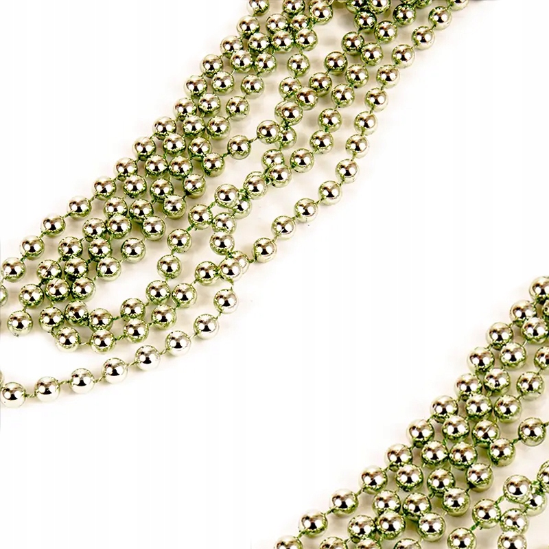 

Łańcuch choinkowy koraliki 7mm 270 cm Miętowy