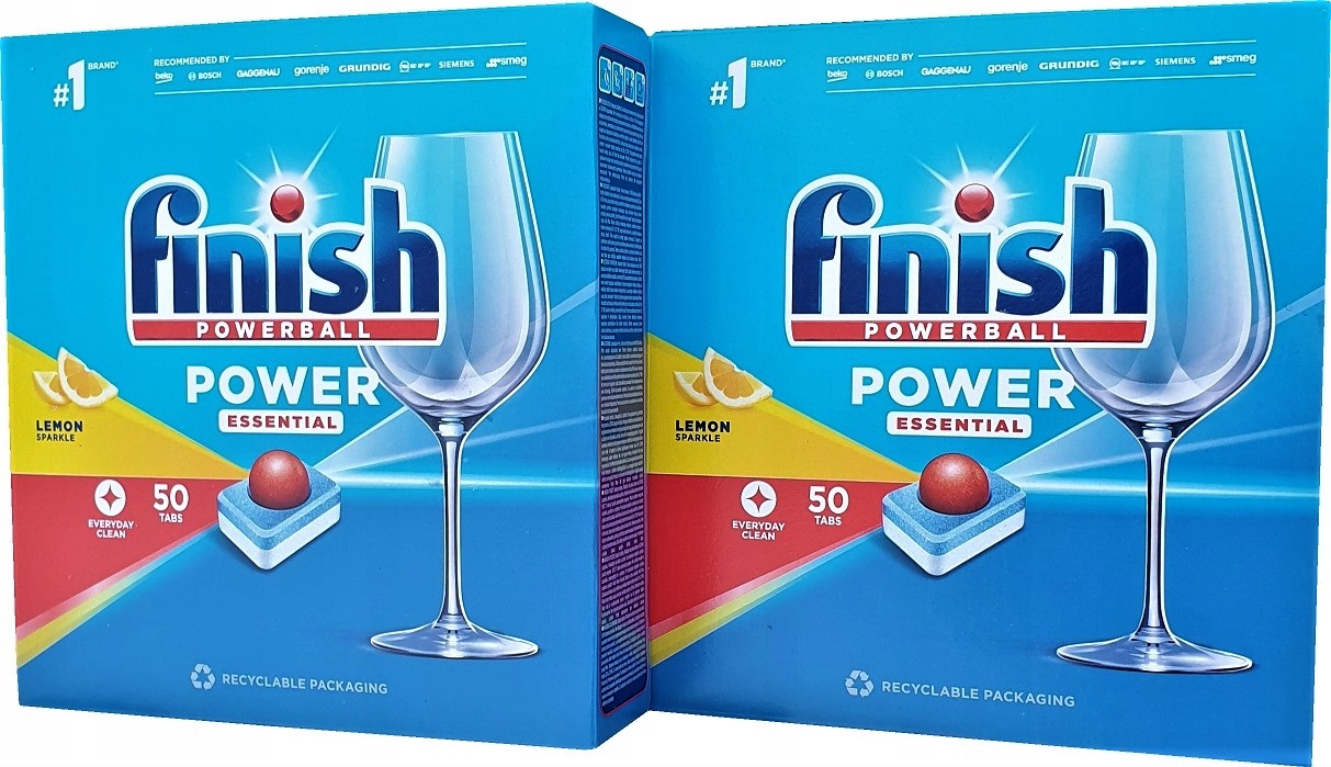 

Tabletki Kostki Finish Power Lemon Do Zmywarki 100