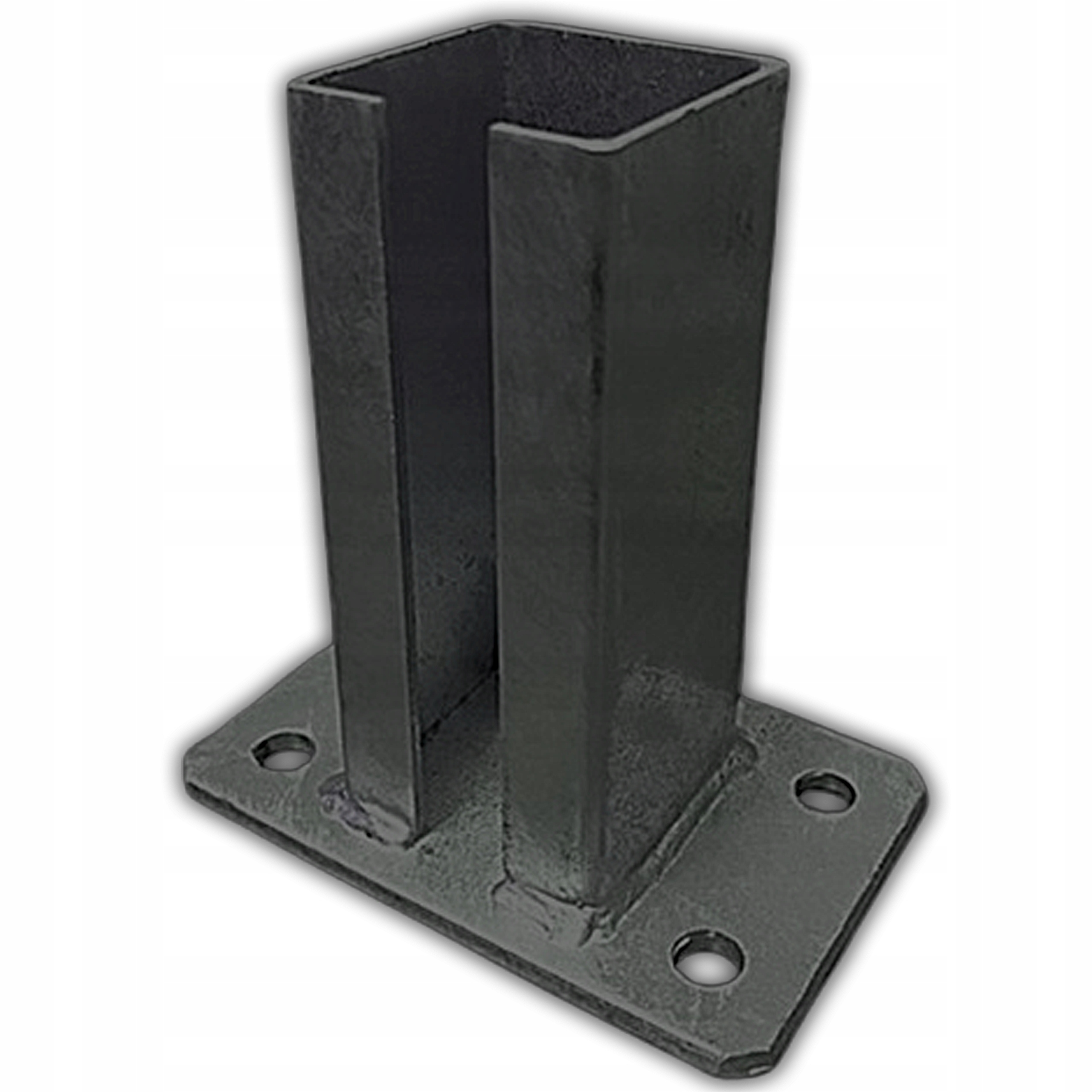 PODSTAWA STOPKA DO SŁUPKA BRAMOWEGO OGRODZONIOWEGO MALOWANA GRAFIT 80x80