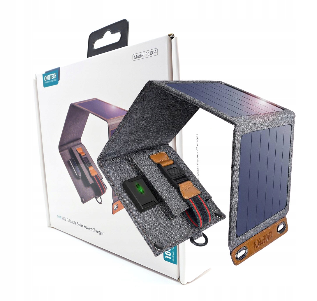 

Ładowarka Solarna Składana Panel Słoneczny 14W