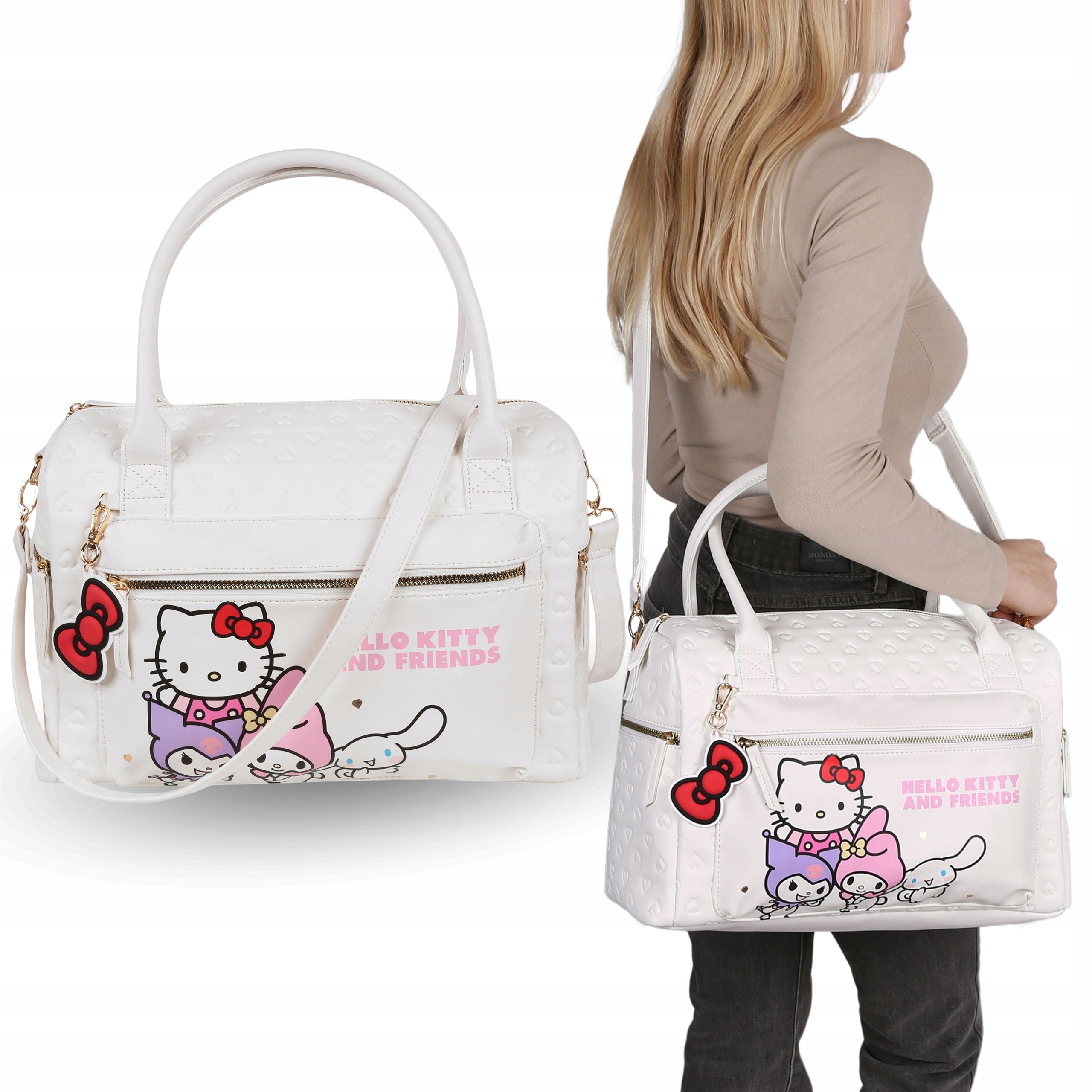 Hello Kitty Pojemna Torba Podróżna turystyczna weekendowa Bagaż Podręczny