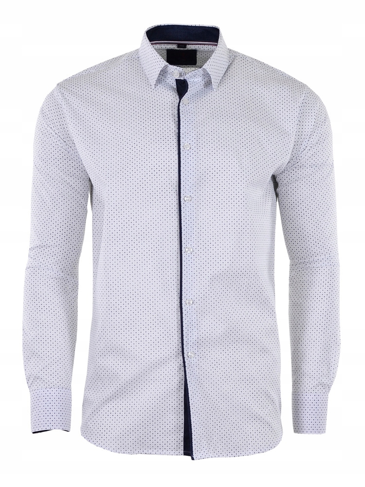 

42/43 Koszula Wzory Biała Długi