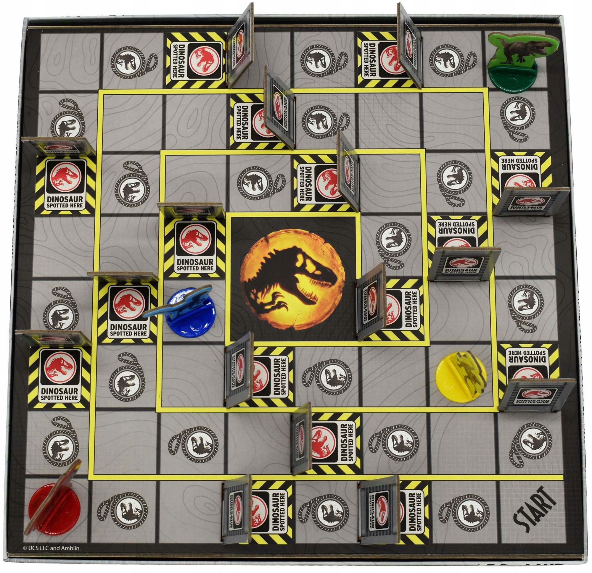 Integracyjna Planszówka Dziecięca Gra Towarzyska Rodzinna Jurassic World