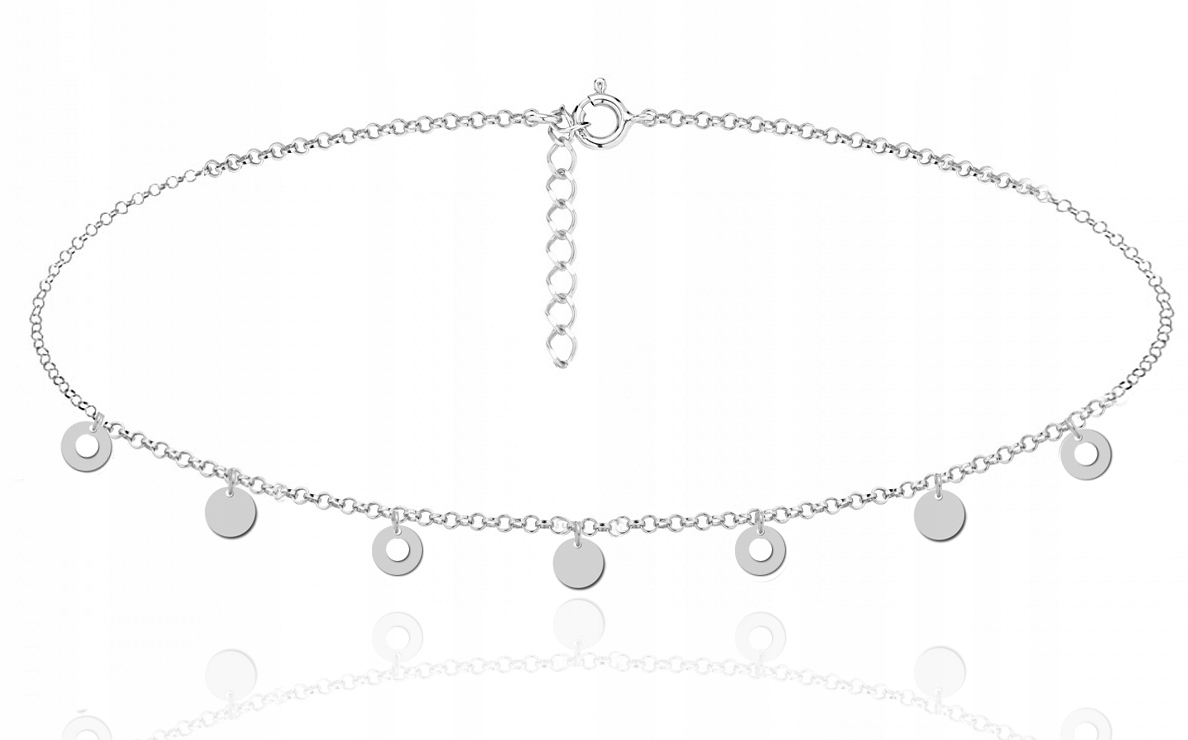 

Choker Celebrytka Ring Koło Kółka Koła Monetki Rod