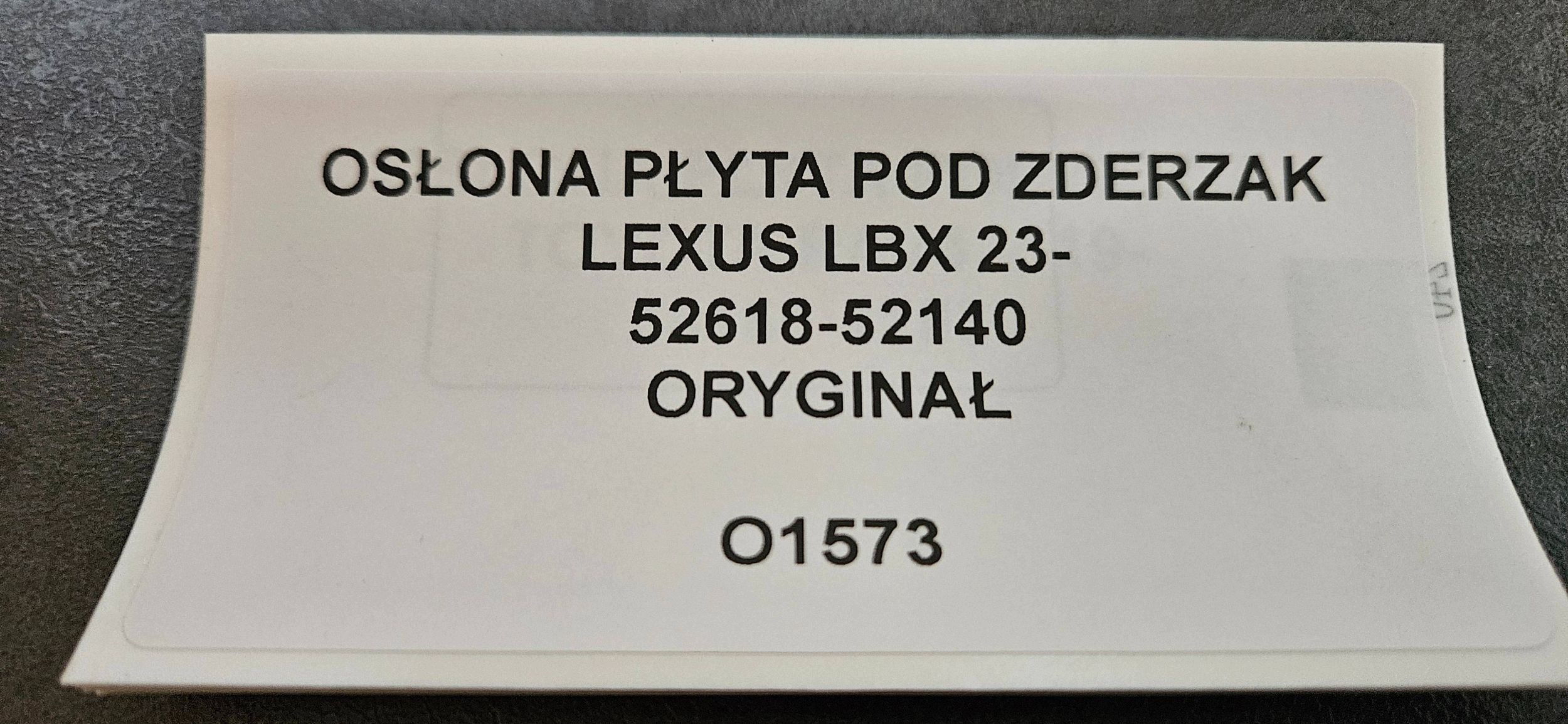 Blende Abdeckung abdeckung unter Stoßstange LEXUS LBX 23- Original 52618-52140
