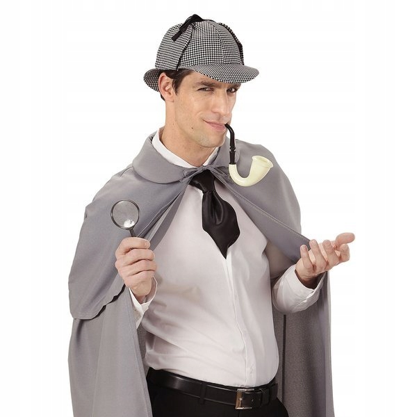 ZESTAW DETEKTYW SZERLOK CZAPKA FAJKA LUPA Liczba elementów w zestawie 3 szt.