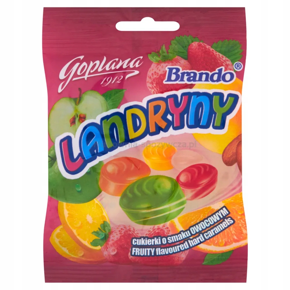 Levně Goplana Brando Landryny Bonbóny s ovocnou příchutí 90 g