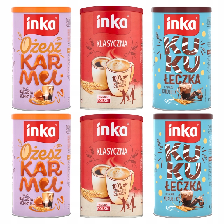 Levně Set Inka káva káva 2xKukulička 2xOžeš karamel 2xKlasická 880 G