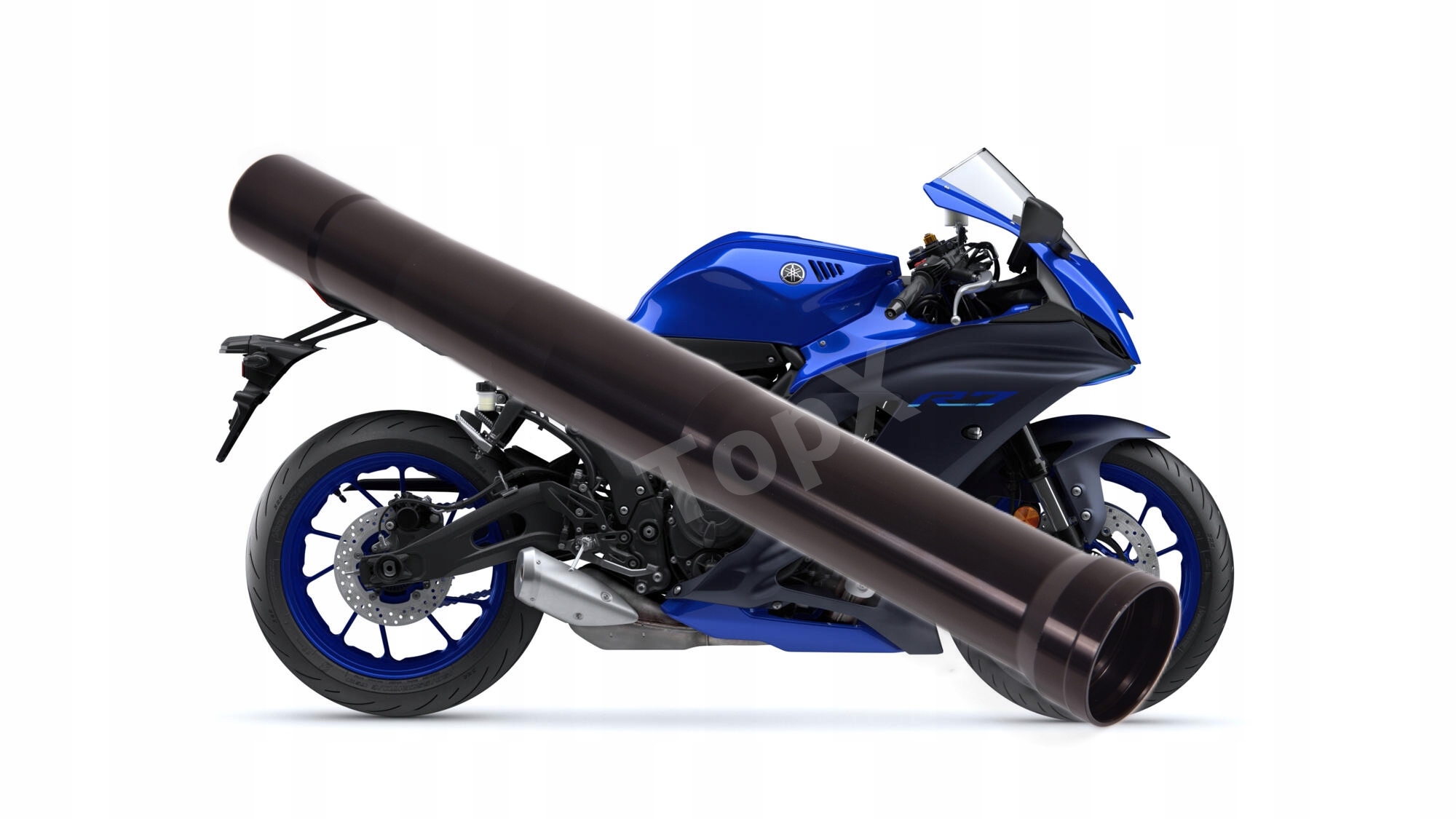 TopX Goleń Trubka laga tlumič Odpružení Yamaha Yzf R7 22+ 1 Ks