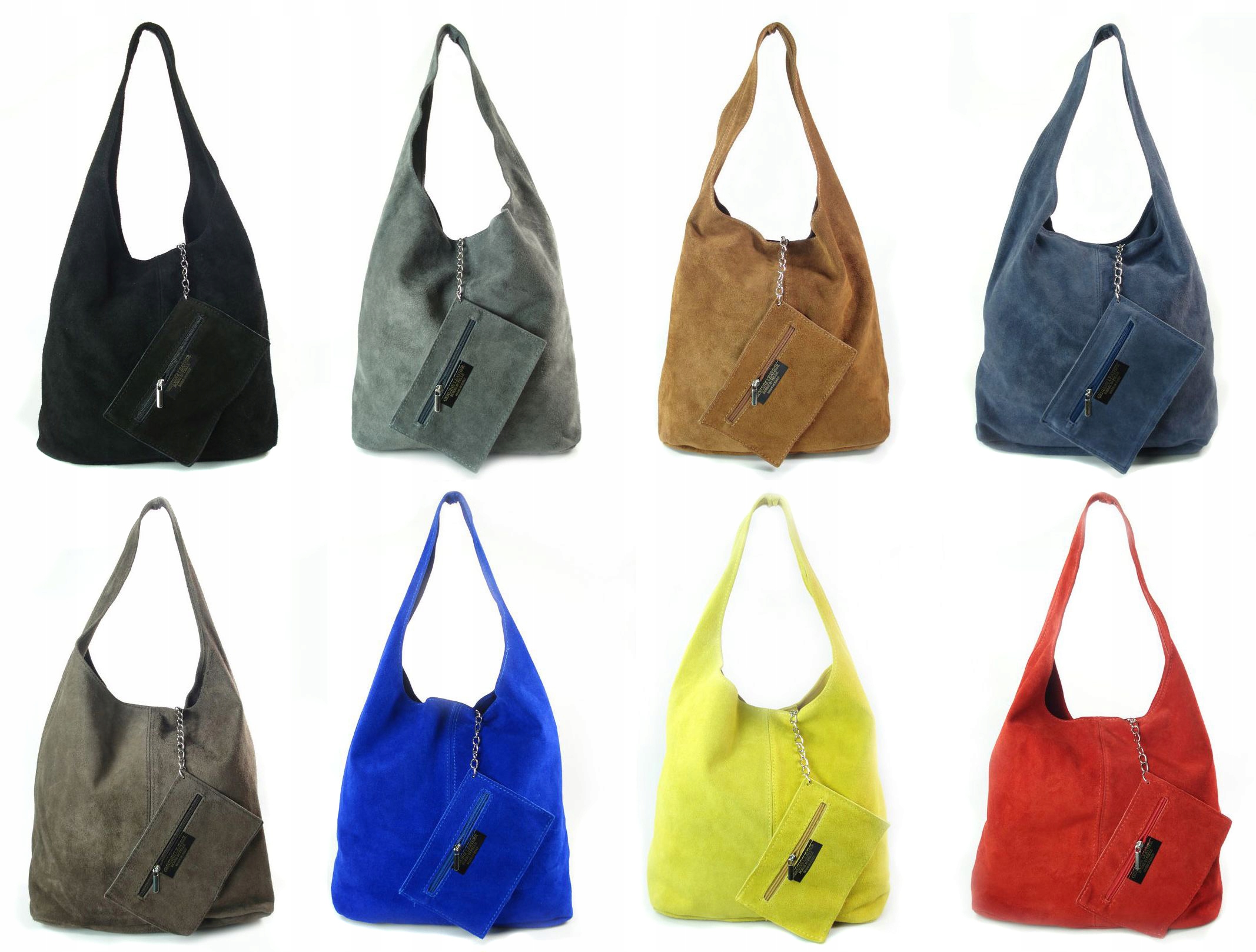 ZAMSZOWY WOREK WŁOSKA SKÓRA SHOPPER BAG KOLORY Styl miejski