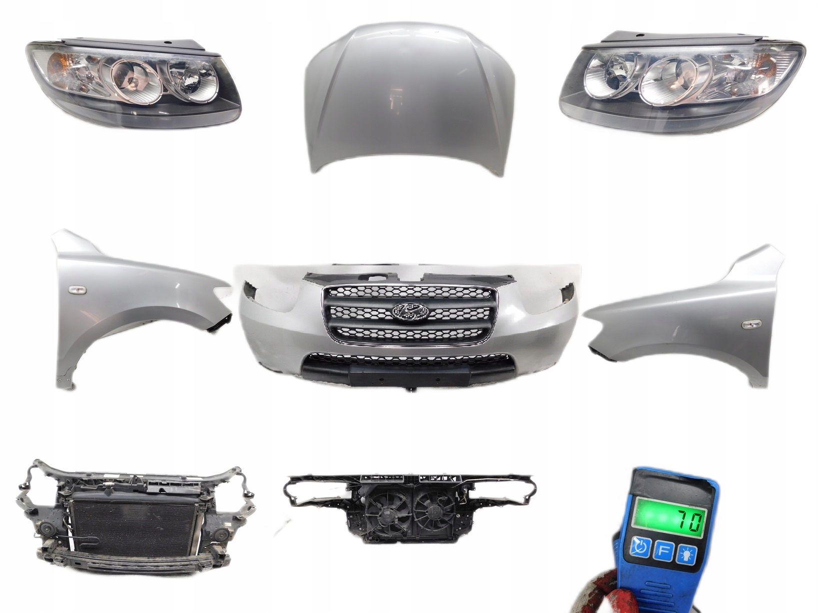 КАПОТ ZDERZAKxlampa xBLOTNIK ПЕРЕДНЯ ПАНЕЛЬ ПЕРЕД - HYUNDAI SANTA-ФЕ II 06-09m