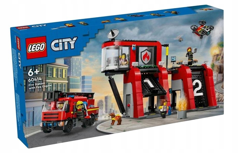 Lego (r) City 60414 Hasičská Stanice S Vozem