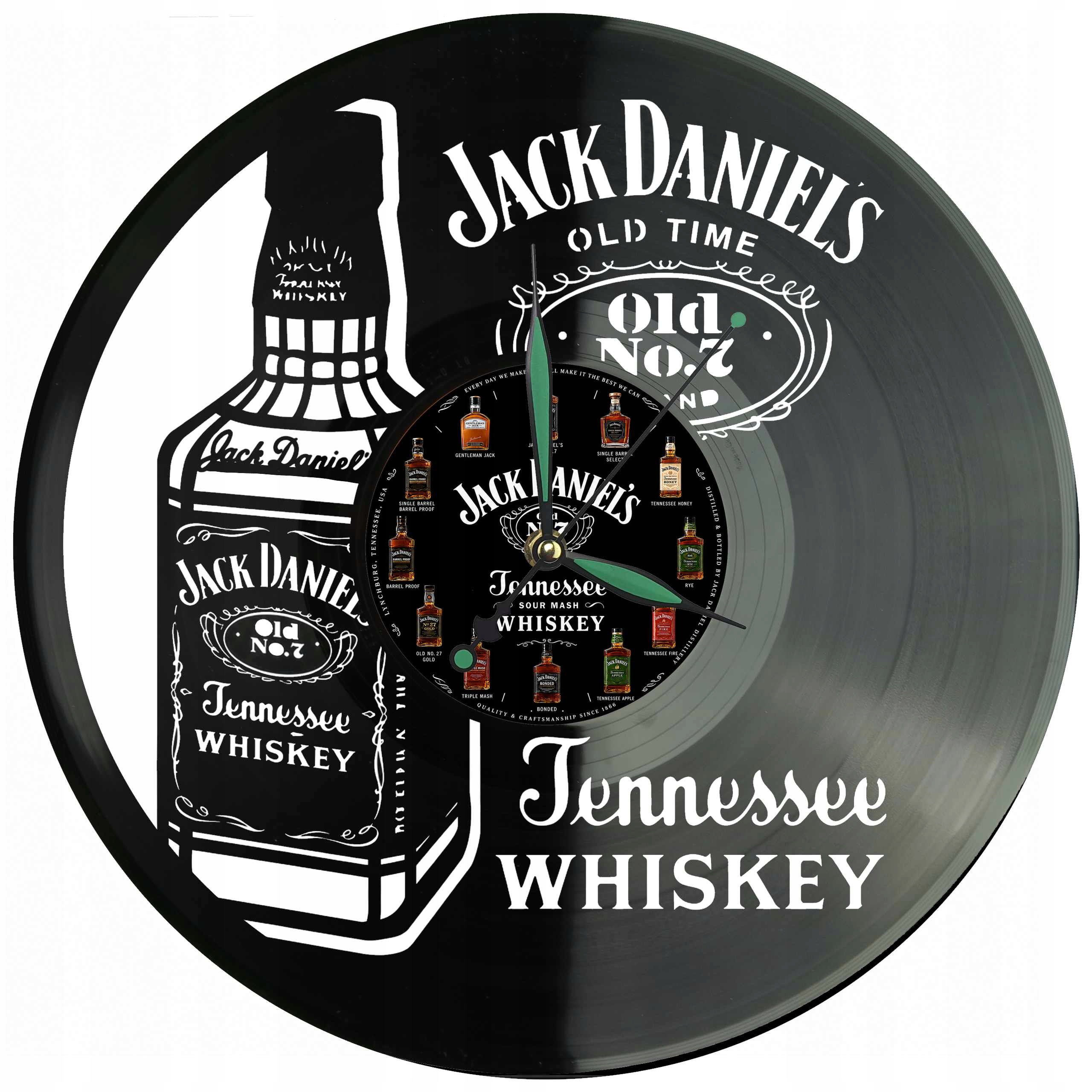 Jack Daniel's Vinylová Deska Nástěnné hodiny Dárek Památka Narozeniny