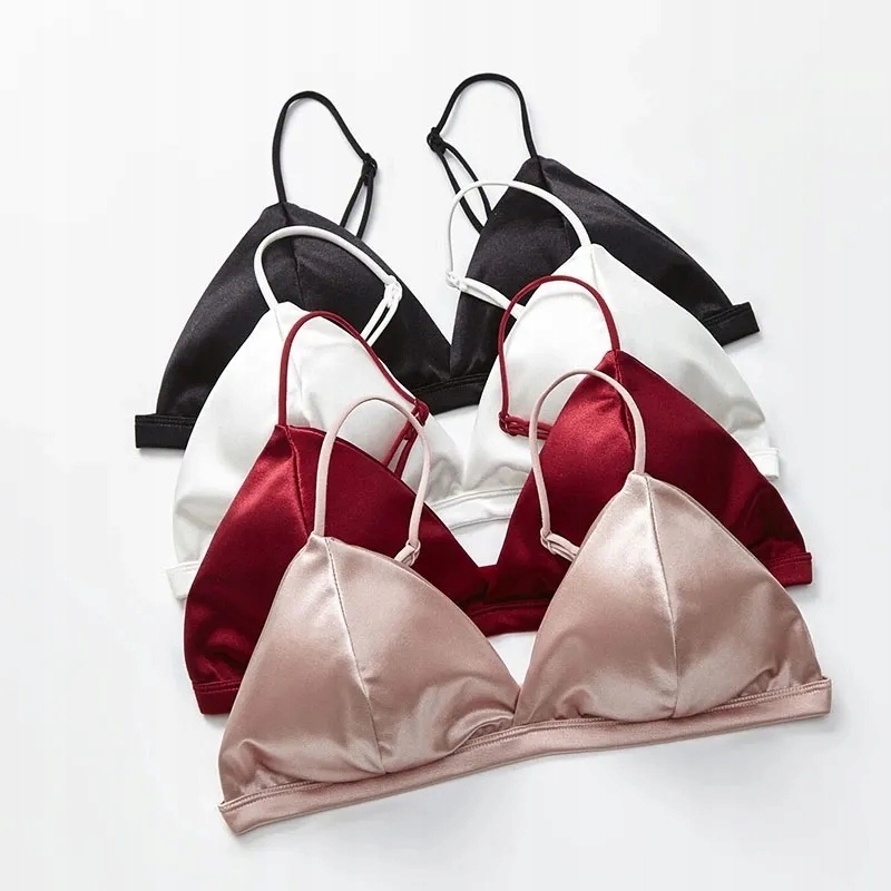 Sexy Bra for Women Triangle Cup Red White Push Up 14244856219