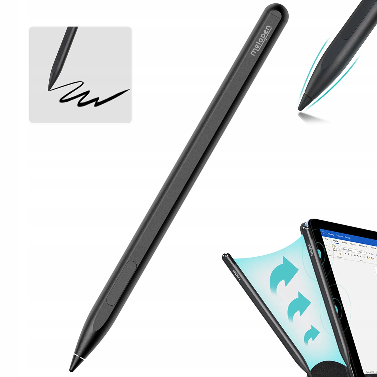 Metapen Pen M1 Dotykové Pero Stylus Černý Pro Microsoft Surface Usb-c