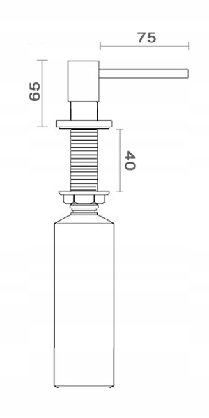DOZOWNIK DO PŁYNU DO NACZYŃ CHROMOWANY POMPKA DOZUJĄCA MYDŁO CHROM Kod producenta Dozownik chromowany