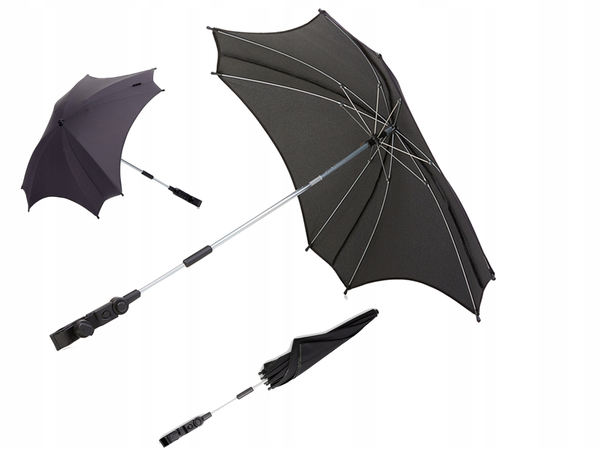 Parasol do wózka Anex 80 cm czarny