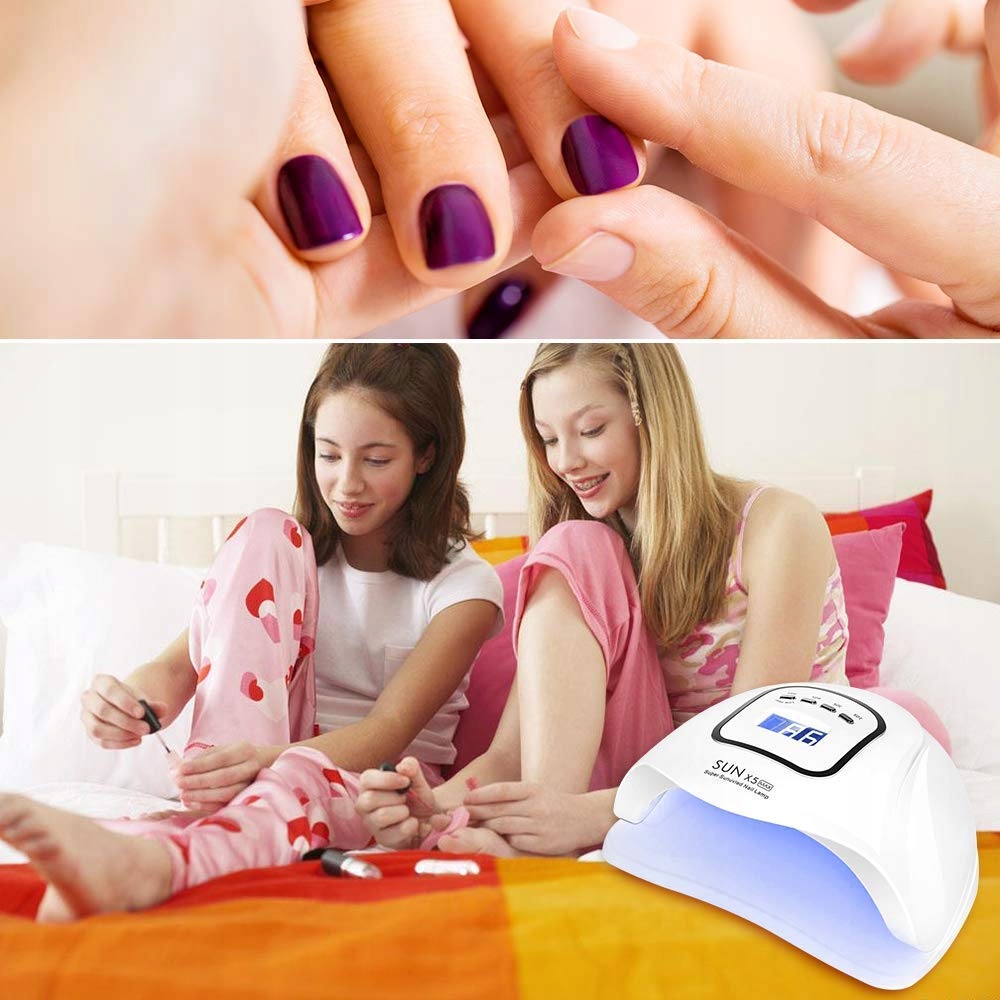 TIMPOU Lampa UV LED Do Paznokci Żelowych 150W Z Sensorem LCD Timerem — miniatura 7