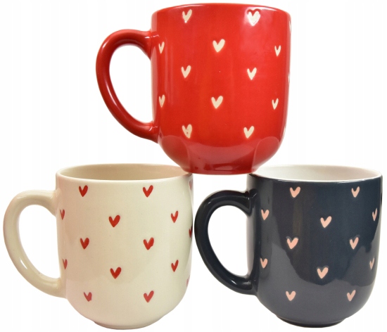 

Kubki ceramiczne 300ml zestaw 3 szt.