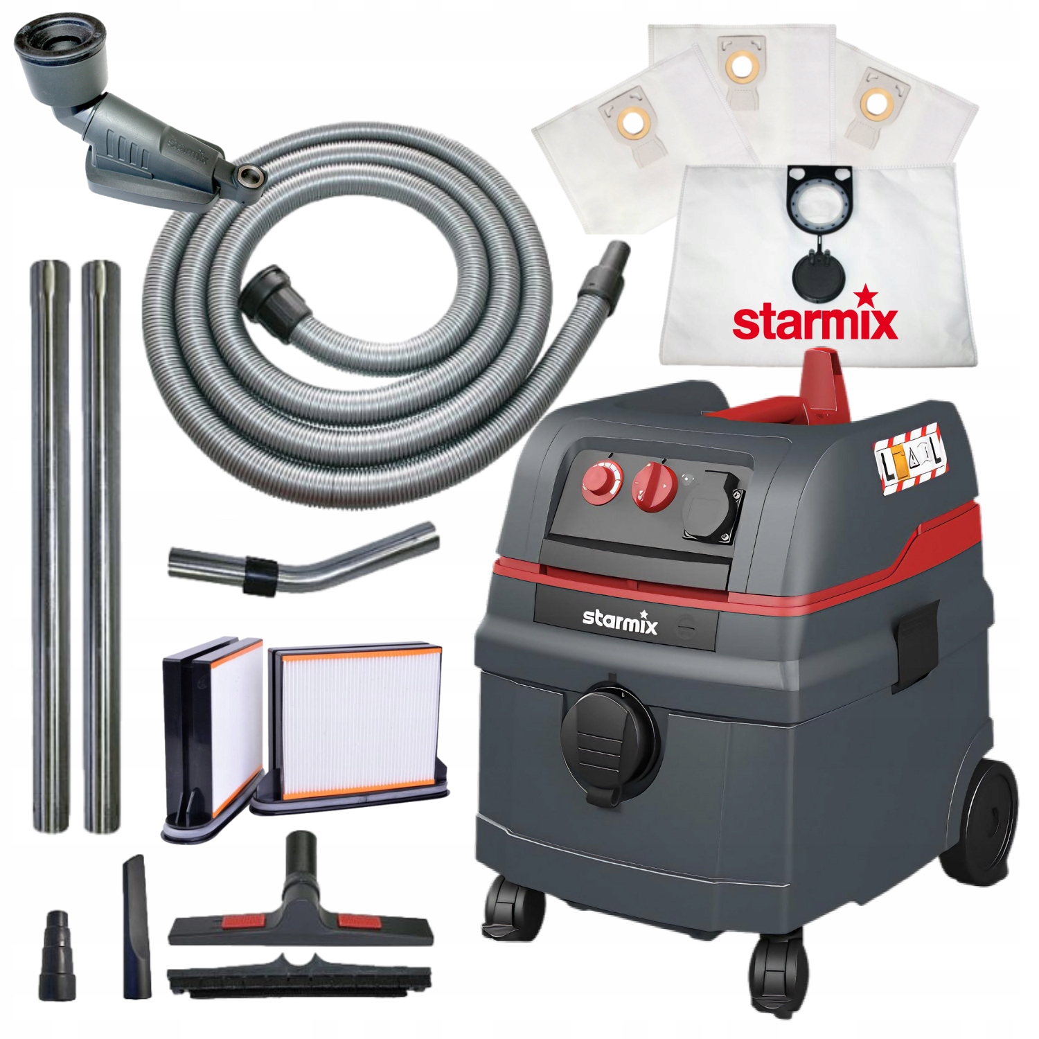 Odkurzacz przemysłowy Odkurzacz Starmix1625 Top SX018577 przystawka worki