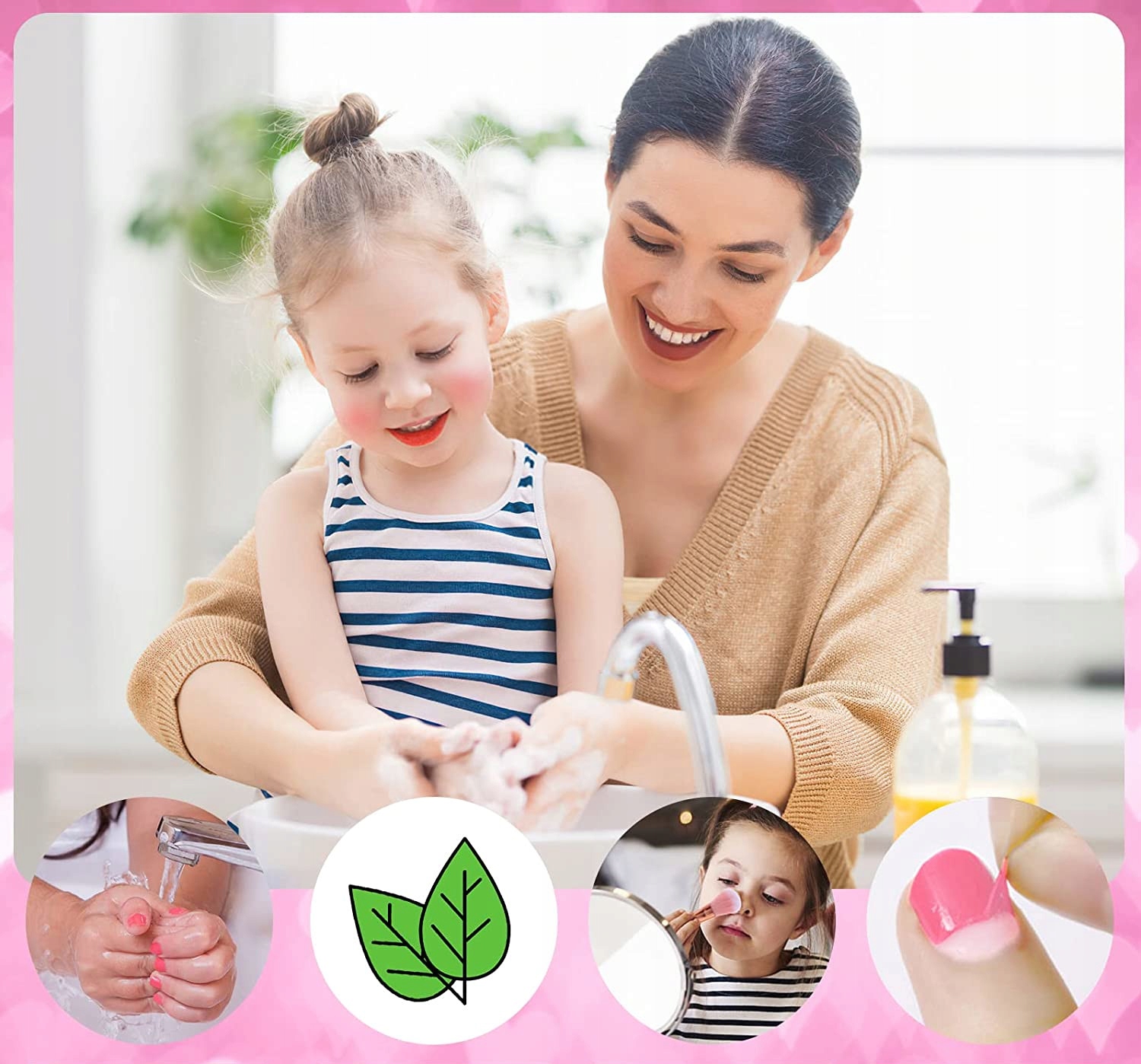 ZESTAW DO MALOWANIA PAZNOKCI KREATYWNY dla DZIECI STUDIO LAKIERY MANICURE Płeć dziewczynki