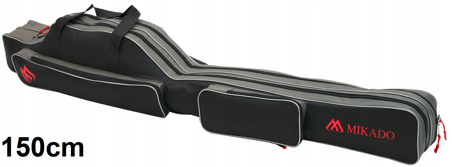 Pokrowiec na Wędki Mikado 2 komorowy 150cm Czarny