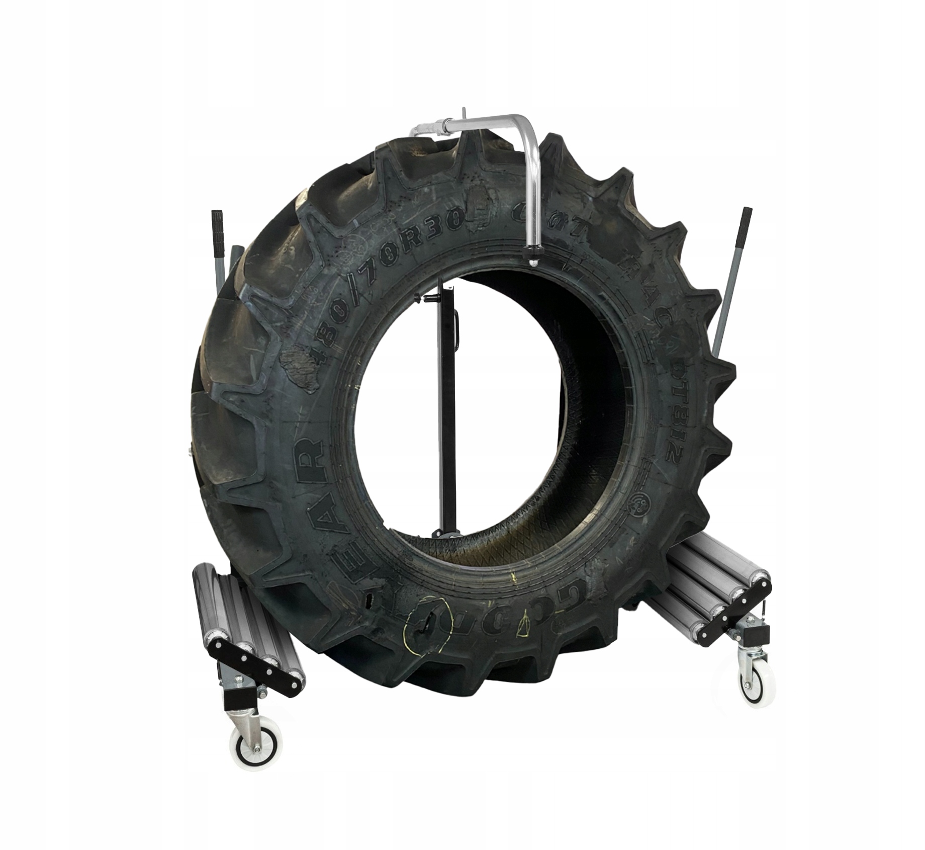 Vozík pro přepravu montáže zemědělských nákladních kol 1.5 tuny na kolečkách