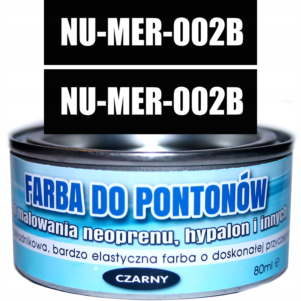

Farba Czarna + Szablon Numery Rejestracyjne Ponton