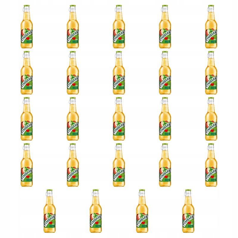 Tymbark Neperlivý nápoj Jablko-Máta 250 ml sklo X24
